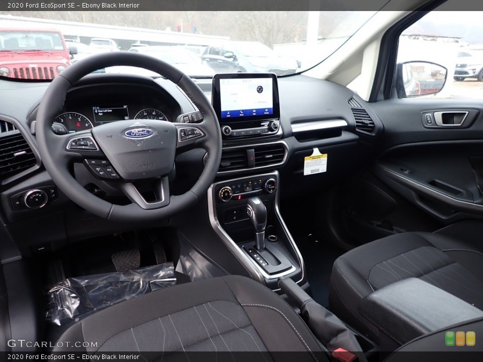 Ebony Black Interior Photo for the 2020 Ford EcoSport SE #136954098