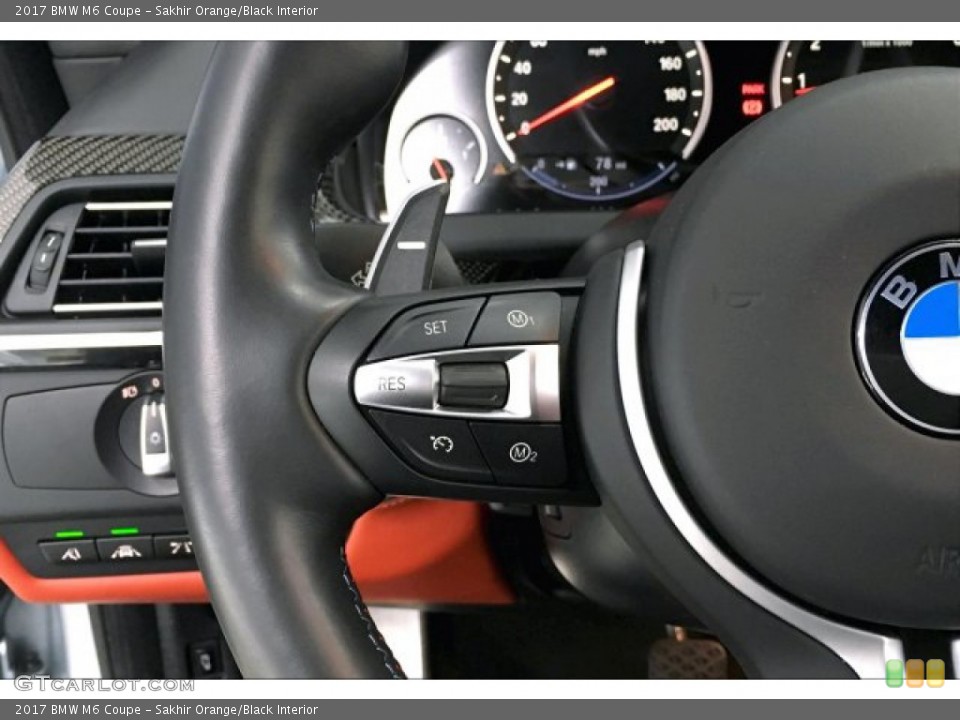 Sakhir Orange/Black Interior Steering Wheel for the 2017 BMW M6 Coupe #136954107