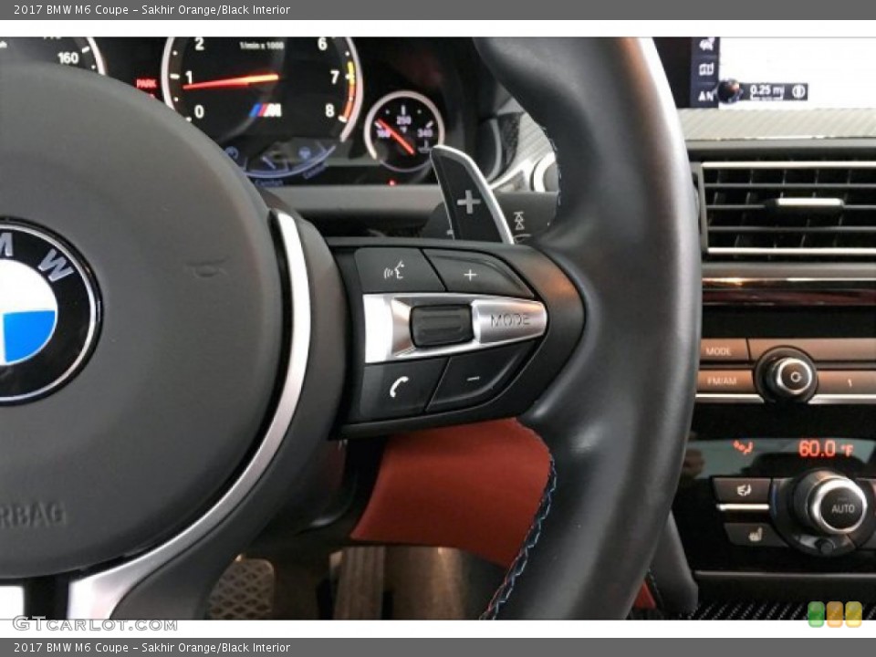 Sakhir Orange/Black Interior Steering Wheel for the 2017 BMW M6 Coupe #136954113