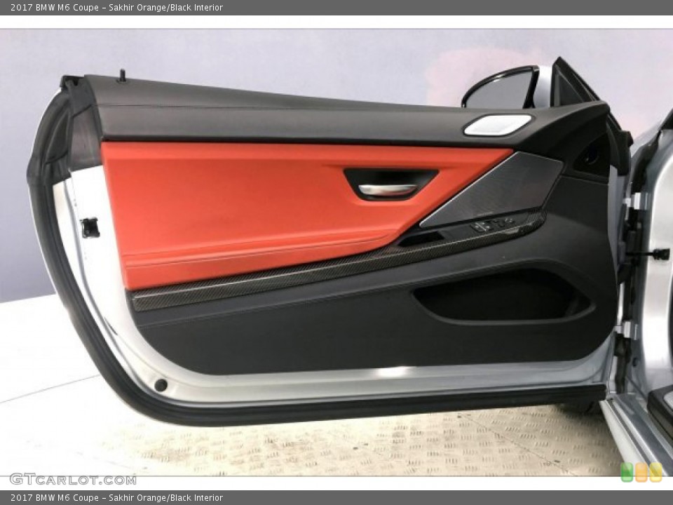 Sakhir Orange/Black Interior Door Panel for the 2017 BMW M6 Coupe #136954167