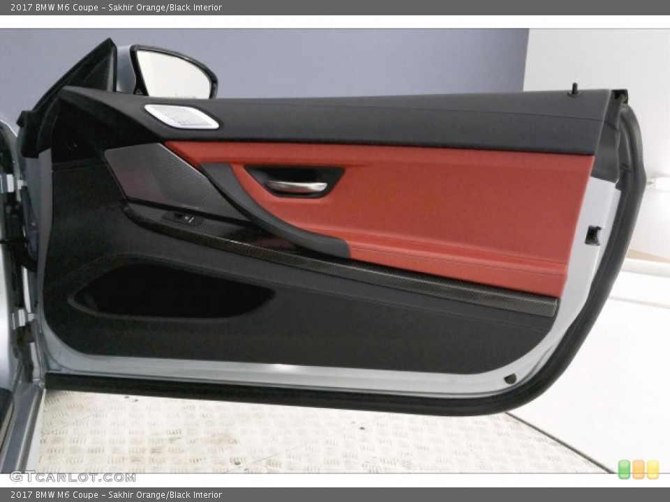 Sakhir Orange/Black Interior Door Panel for the 2017 BMW M6 Coupe #136954200