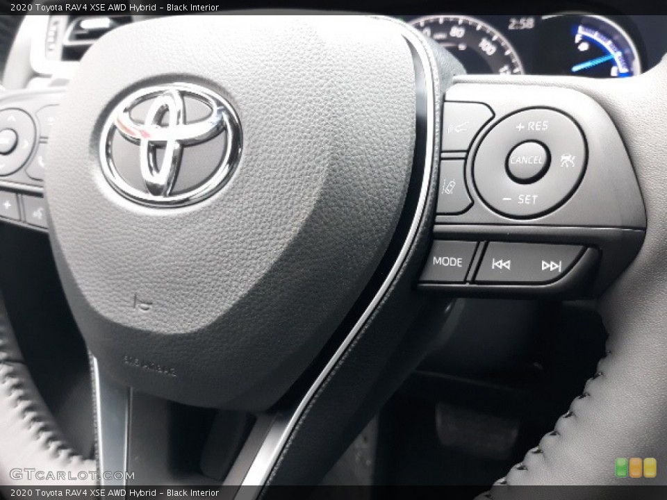 Black Interior Steering Wheel for the 2020 Toyota RAV4 XSE AWD Hybrid #136959267