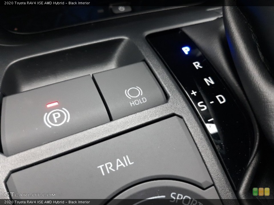 Black Interior Controls for the 2020 Toyota RAV4 XSE AWD Hybrid #136959516