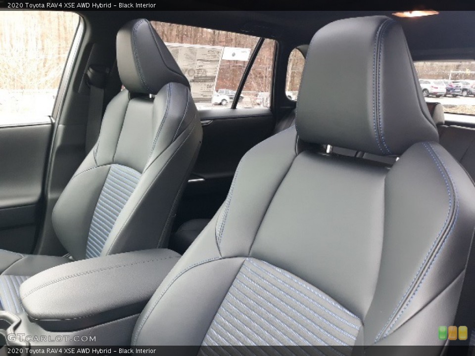Black Interior Front Seat for the 2020 Toyota RAV4 XSE AWD Hybrid #136959687