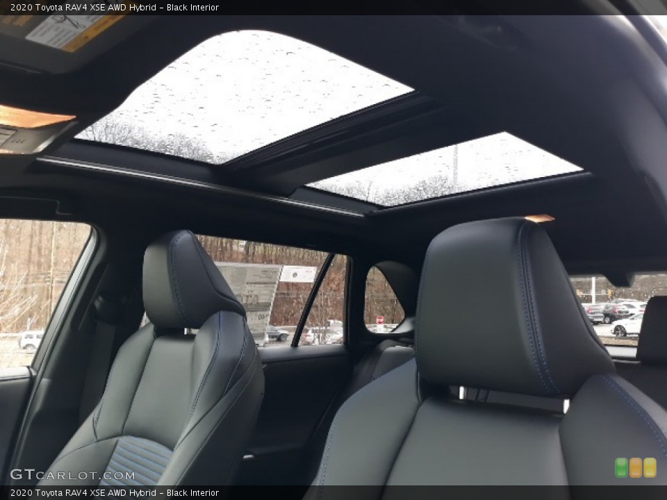 Black Interior Sunroof for the 2020 Toyota RAV4 XSE AWD Hybrid #136959711
