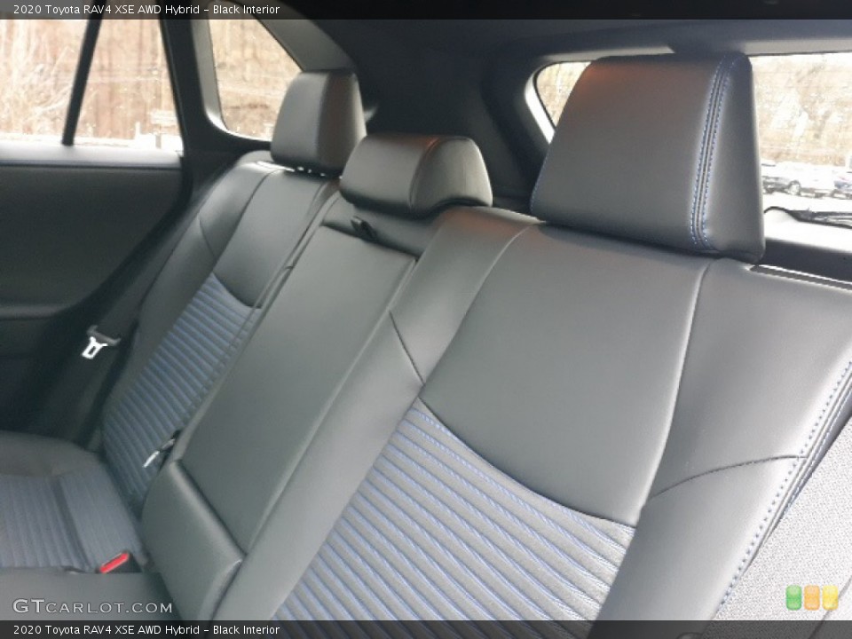 Black Interior Rear Seat for the 2020 Toyota RAV4 XSE AWD Hybrid #136959819