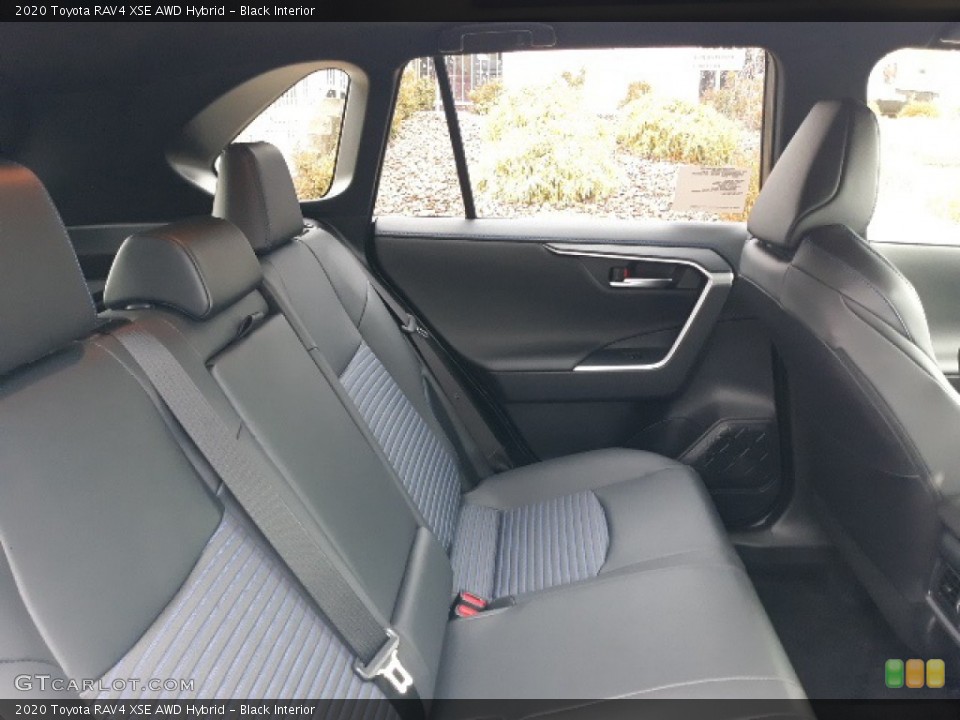 Black Interior Rear Seat for the 2020 Toyota RAV4 XSE AWD Hybrid #136959909