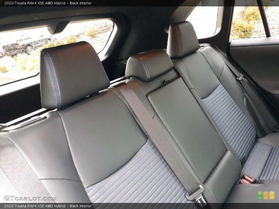 Black Interior Rear Seat for the 2020 Toyota RAV4 XSE AWD Hybrid #136959927