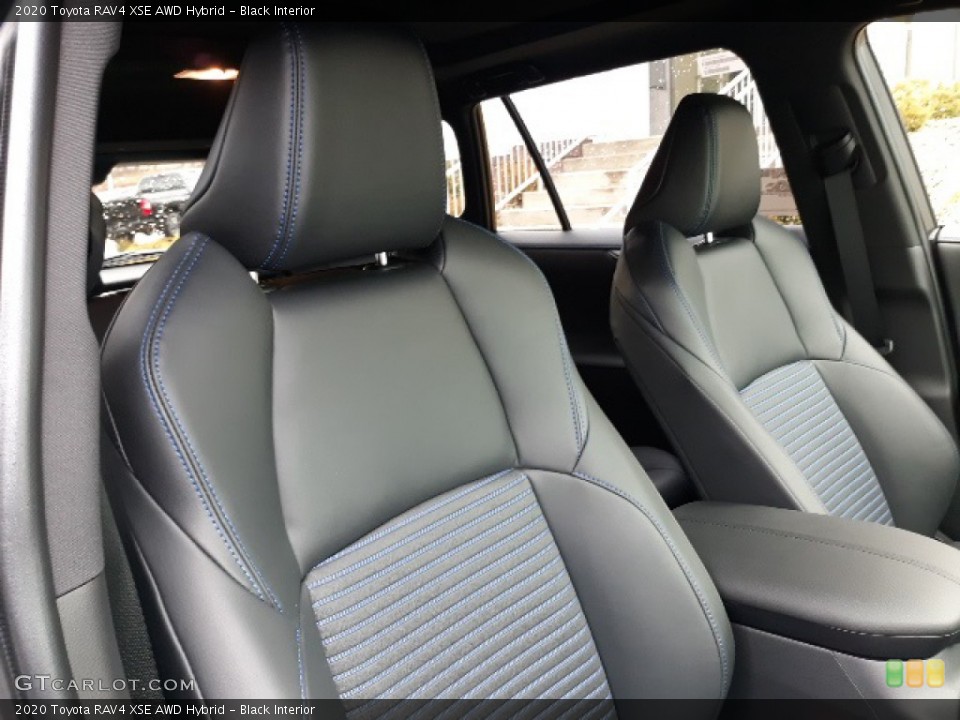 Black Interior Front Seat for the 2020 Toyota RAV4 XSE AWD Hybrid #136960044