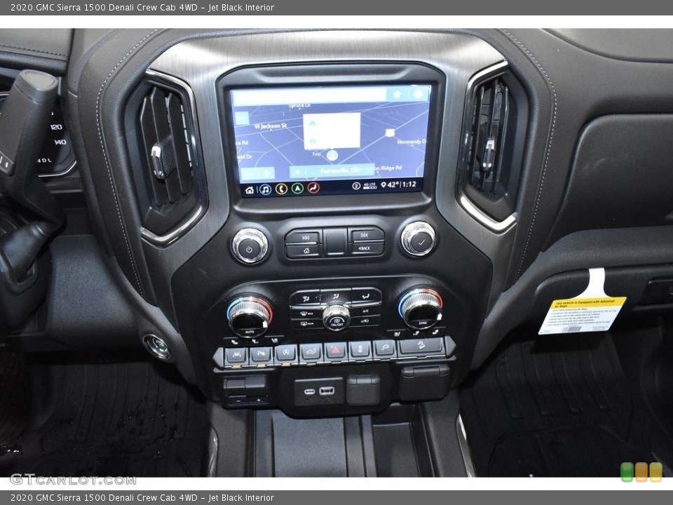 Jet Black Interior Controls for the 2020 GMC Sierra 1500 Denali Crew Cab 4WD #136961328