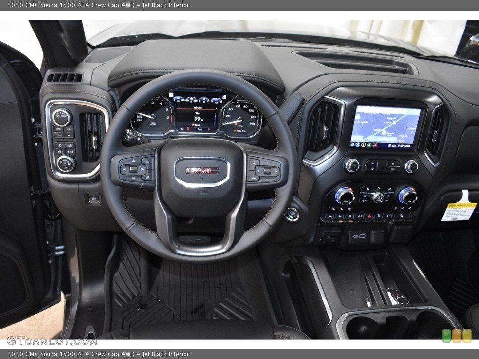 Jet Black Interior Dashboard for the 2020 GMC Sierra 1500 AT4 Crew Cab 4WD #136961763