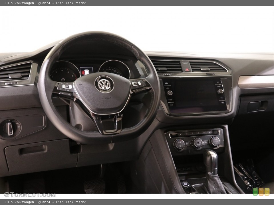 Titan Black Interior Dashboard for the 2019 Volkswagen Tiguan SE #136961877