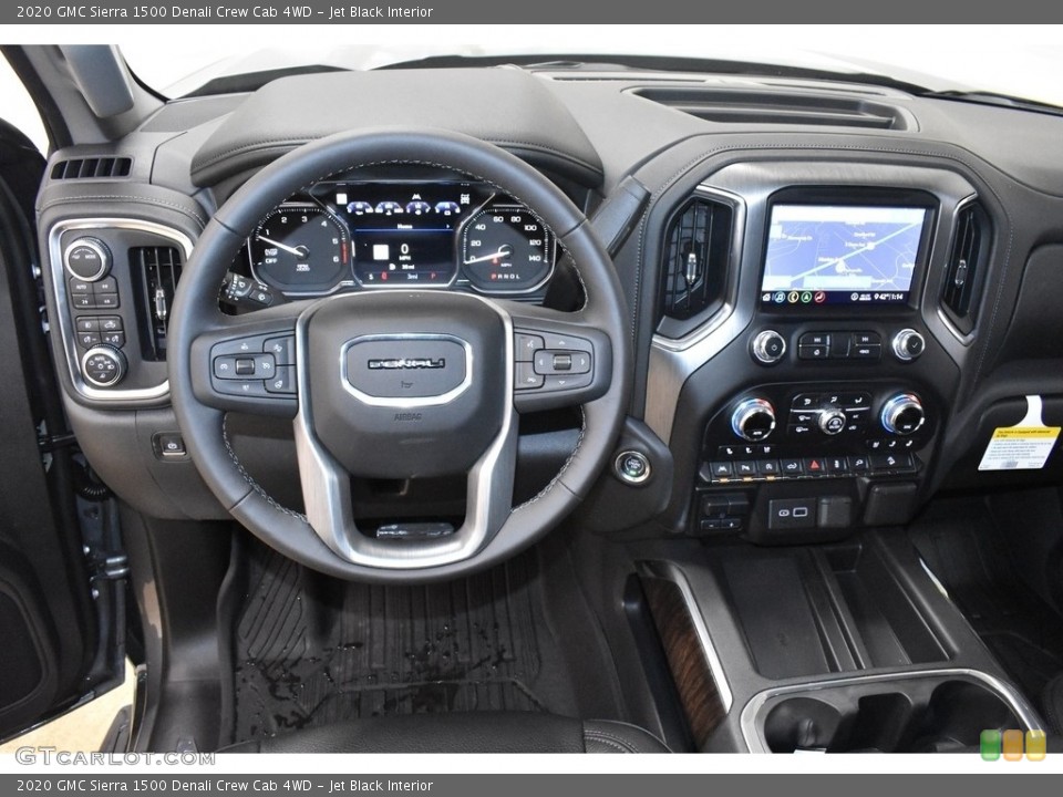 Jet Black Interior Dashboard for the 2020 GMC Sierra 1500 Denali Crew Cab 4WD #136961949