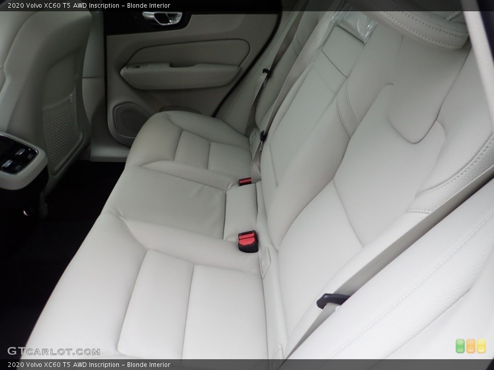Blonde Interior Rear Seat for the 2020 Volvo XC60 T5 AWD Inscription #136963353