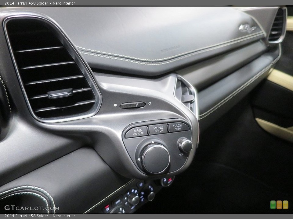 Nero Interior Controls for the 2014 Ferrari 458 Spider #136963533