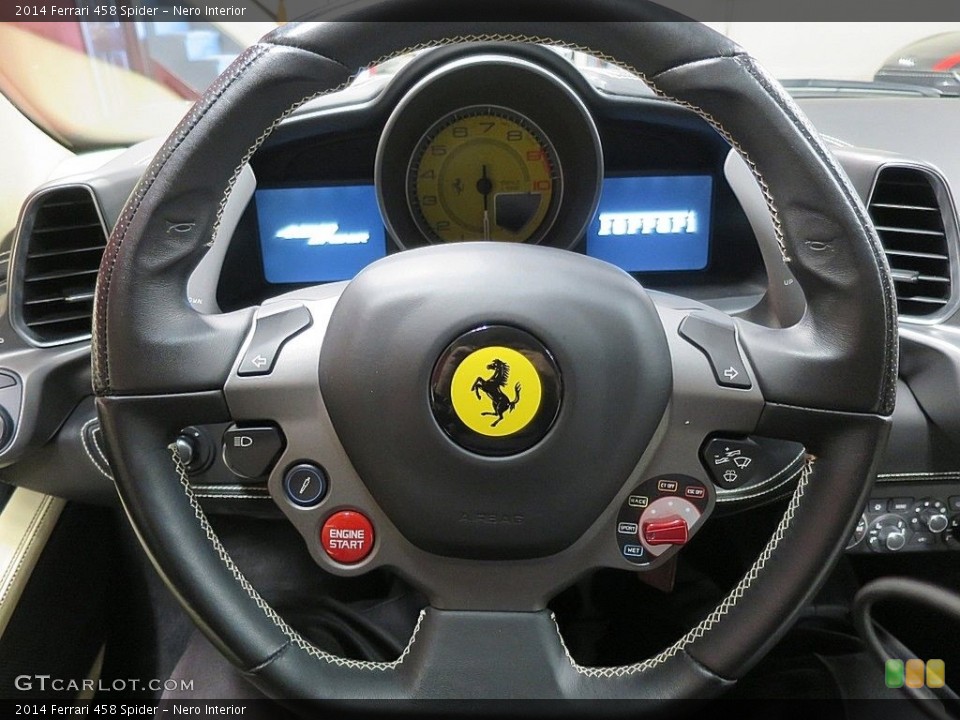 Nero Interior Steering Wheel for the 2014 Ferrari 458 Spider #136963611
