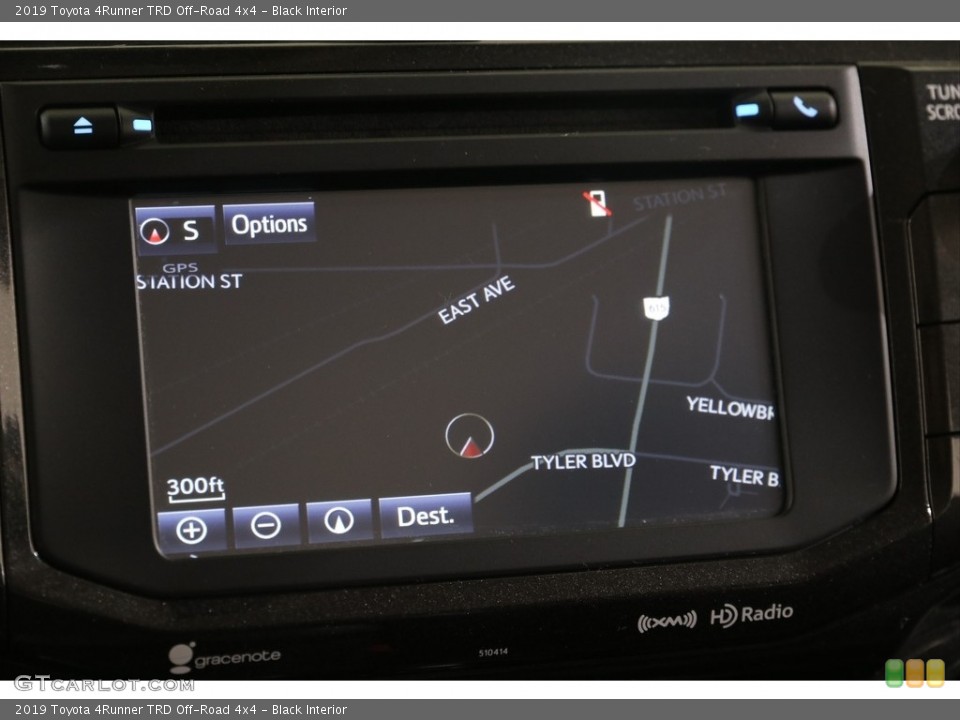 Black Interior Navigation for the 2019 Toyota 4Runner TRD Off-Road 4x4 #136963914