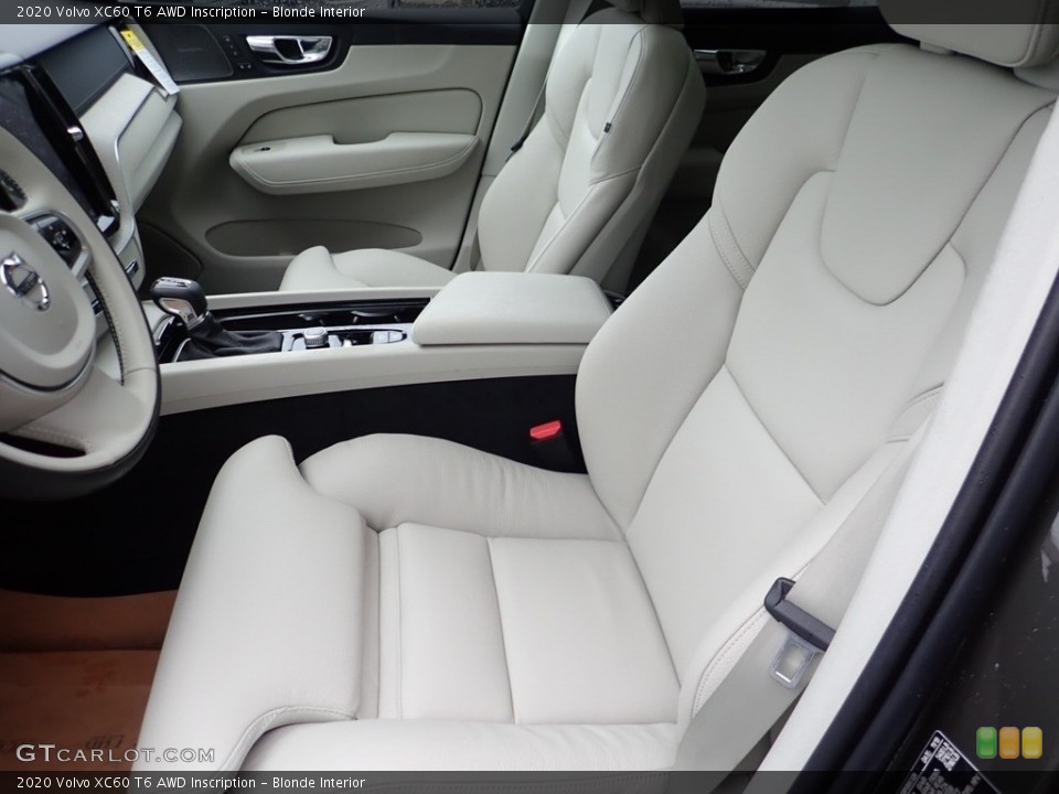 Blonde Interior Front Seat for the 2020 Volvo XC60 T6 AWD Inscription #136964148