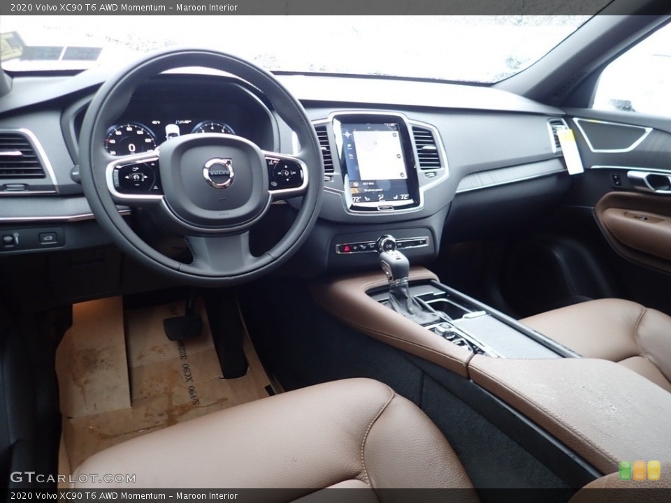 Maroon Interior Photo for the 2020 Volvo XC90 T6 AWD Momentum #136964622