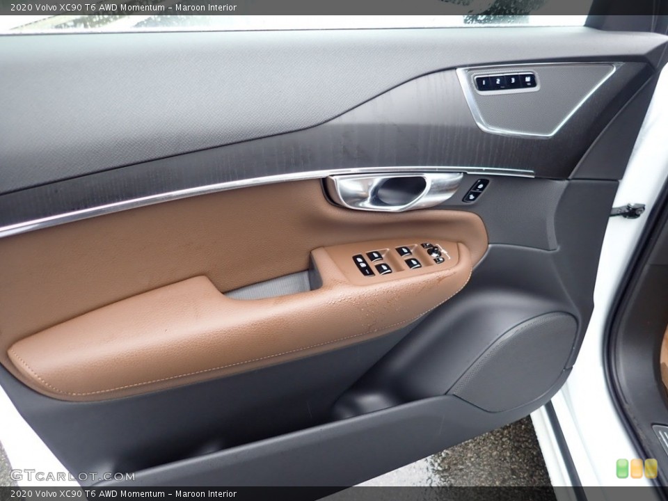 Maroon Interior Door Panel for the 2020 Volvo XC90 T6 AWD Momentum #136964646
