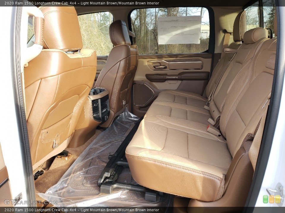 Light Mountain Brown/Mountain Brown Interior Rear Seat for the 2020 Ram 1500 Longhorn Crew Cab 4x4 #136967706