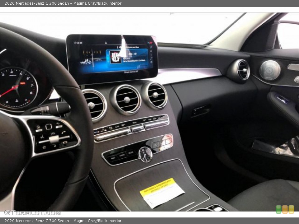 Magma Gray/Black Interior Controls for the 2020 Mercedes-Benz C 300 Sedan #136968390