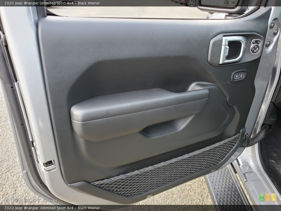 Black Interior Door Panel for the 2020 Jeep Wrangler Unlimited Sport 4x4 #136968765