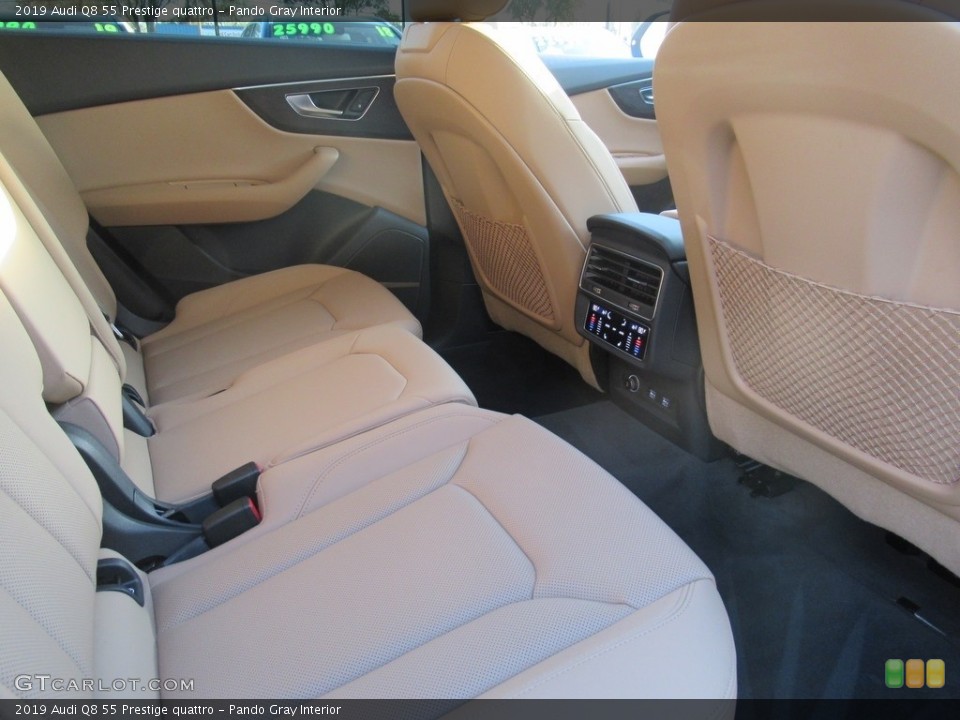 Pando Gray Interior Rear Seat for the 2019 Audi Q8 55 Prestige quattro #136970025