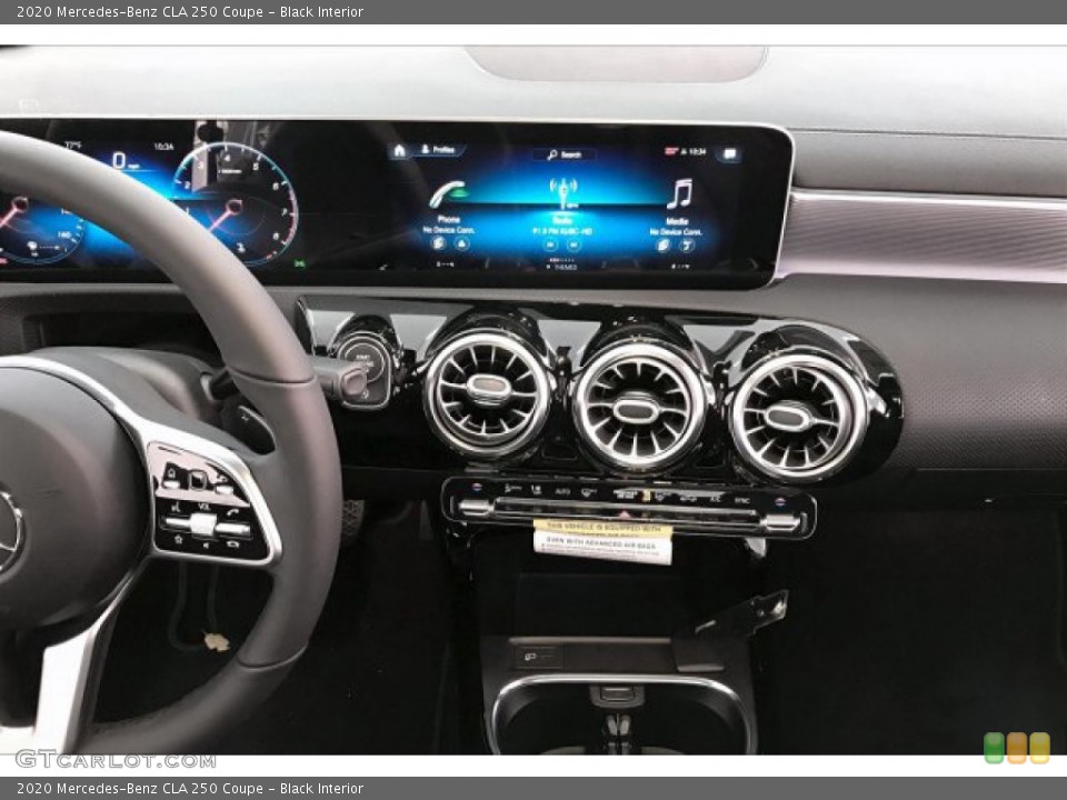 Black Interior Controls for the 2020 Mercedes-Benz CLA 250 Coupe #136974142