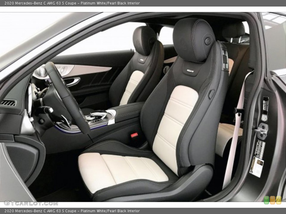 Platinum White/Pearl Black Interior Photo for the 2020 Mercedes-Benz C AMG 63 S Coupe #136974859