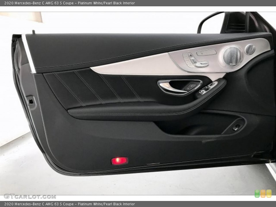 Platinum White/Pearl Black Interior Door Panel for the 2020 Mercedes-Benz C AMG 63 S Coupe #136975108