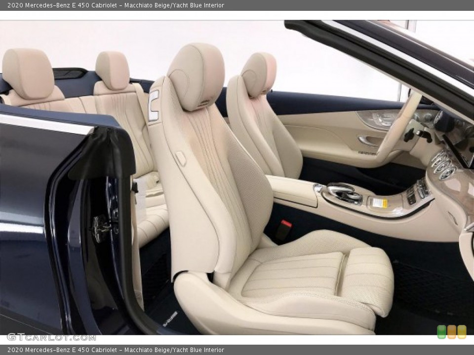 Macchiato Beige/Yacht Blue Interior Photo for the 2020 Mercedes-Benz E 450 Cabriolet #136975888