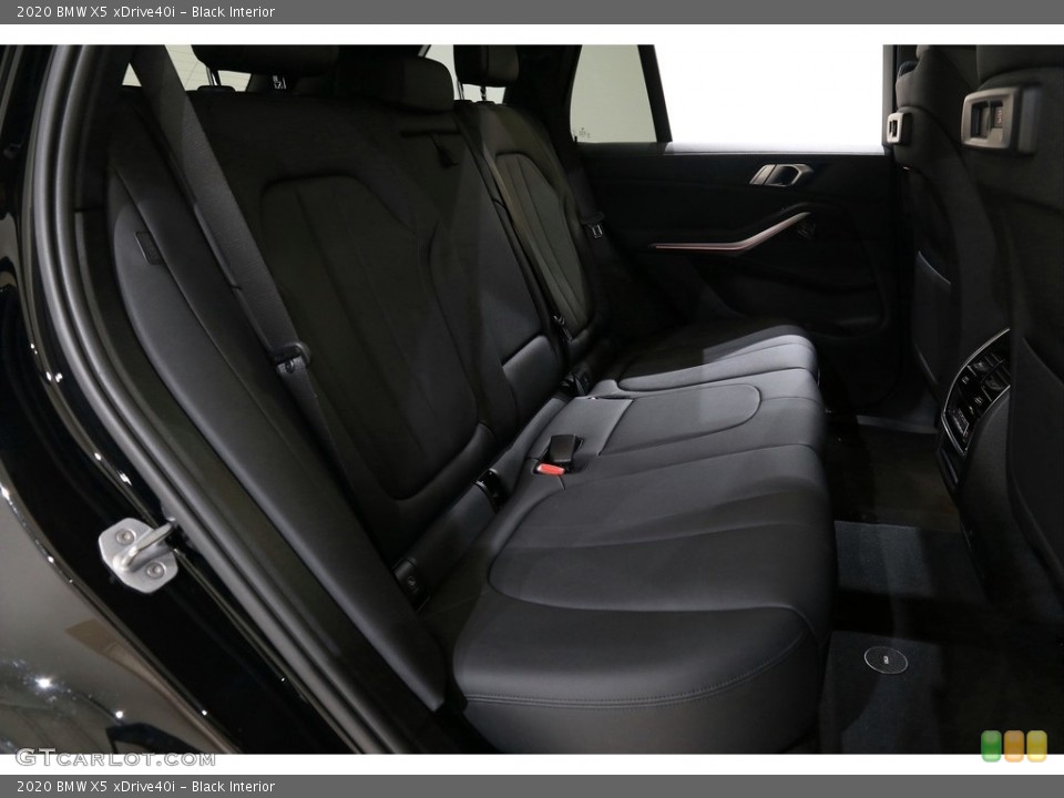 Black Interior Rear Seat for the 2020 BMW X5 xDrive40i #136982245