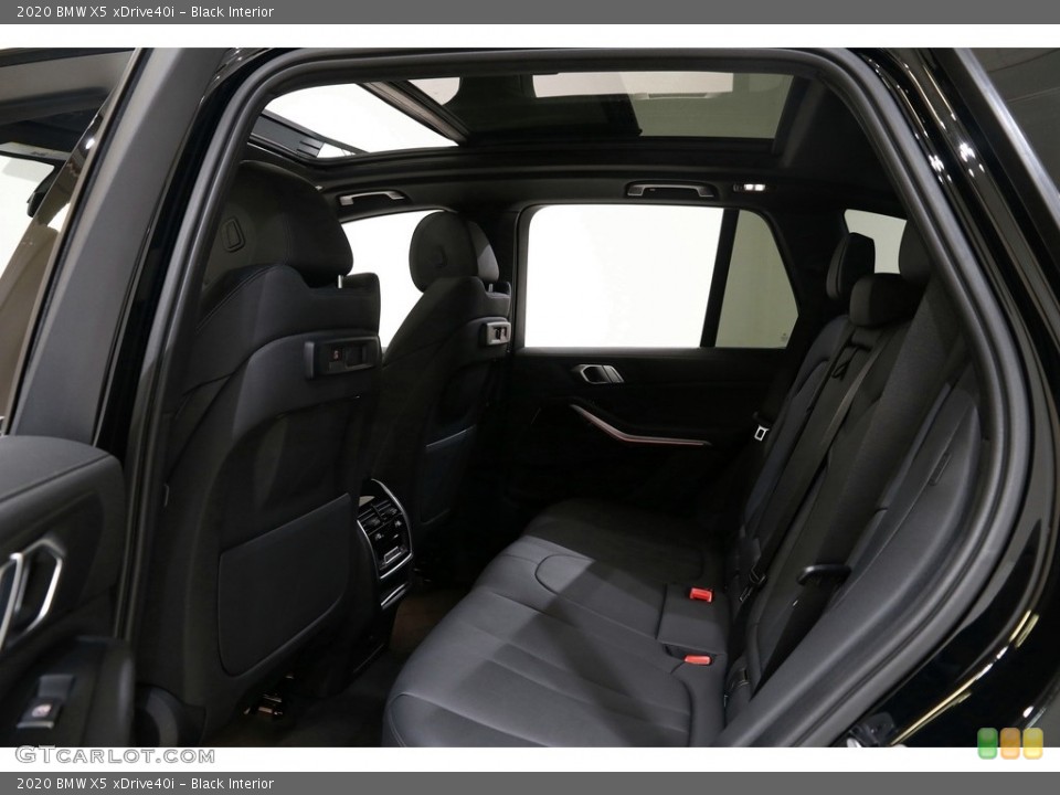 Black Interior Rear Seat for the 2020 BMW X5 xDrive40i #136982257