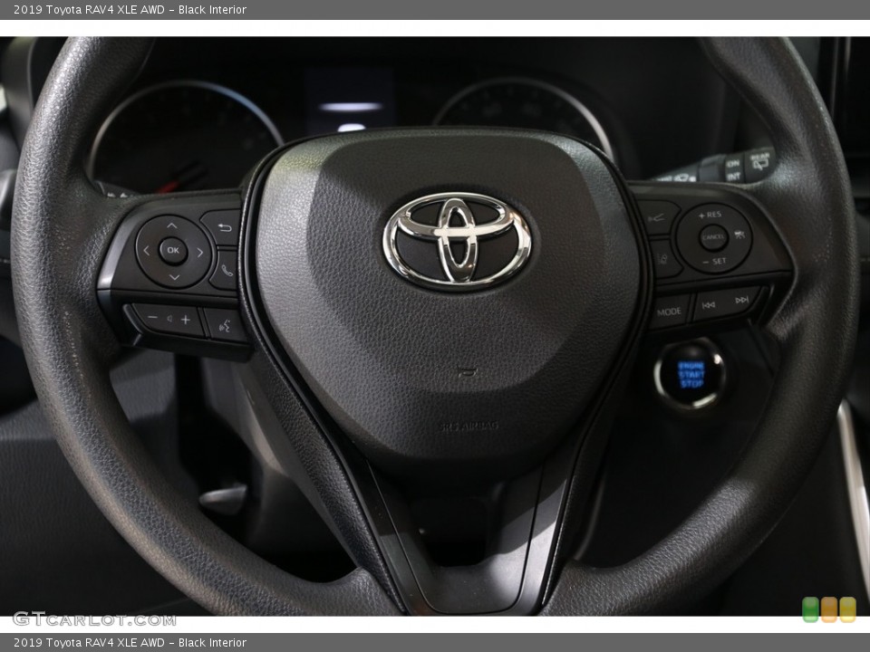 Black Interior Steering Wheel for the 2019 Toyota RAV4 XLE AWD #136983523