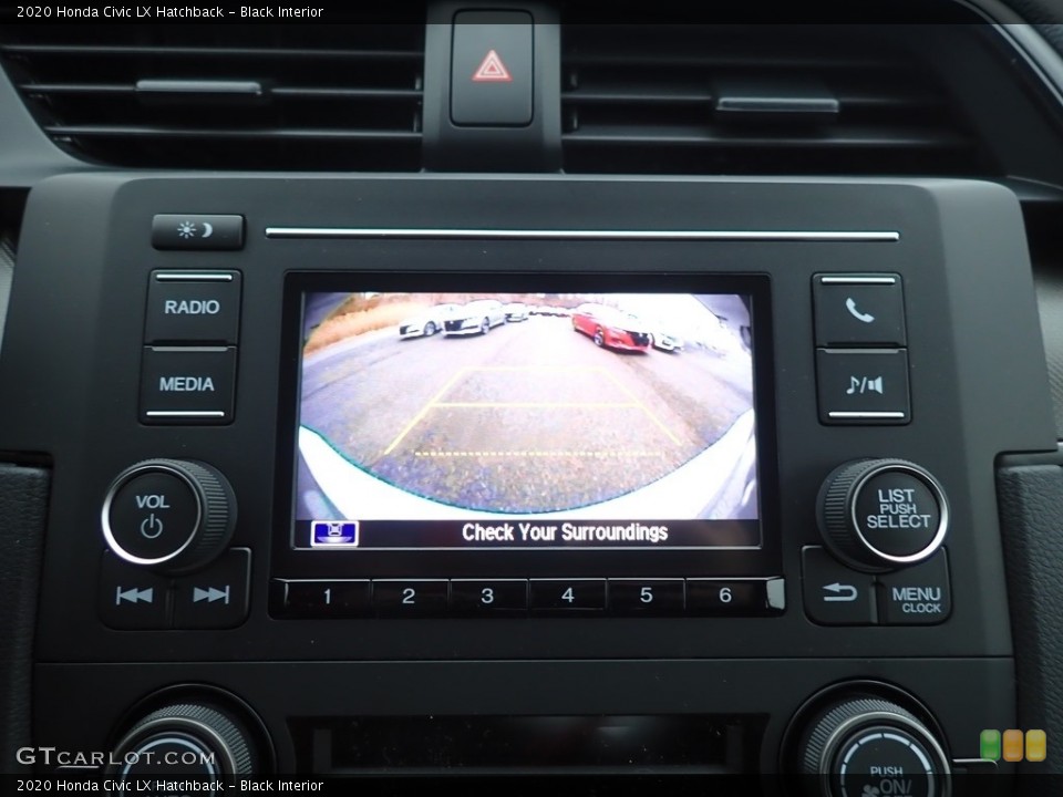 Black Interior Controls for the 2020 Honda Civic LX Hatchback #136984696