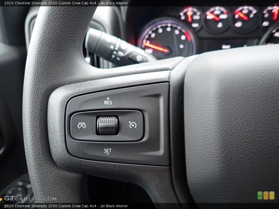 Jet Black Interior Steering Wheel for the 2020 Chevrolet Silverado 1500 Custom Crew Cab 4x4 #136985584