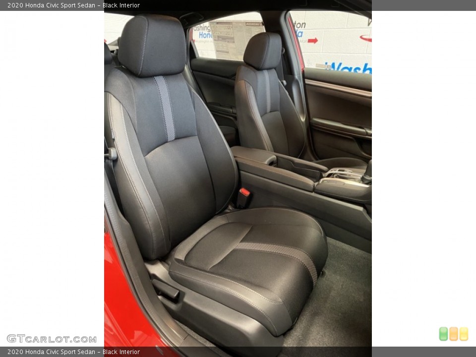 Black Interior Front Seat for the 2020 Honda Civic Sport Sedan #136987243