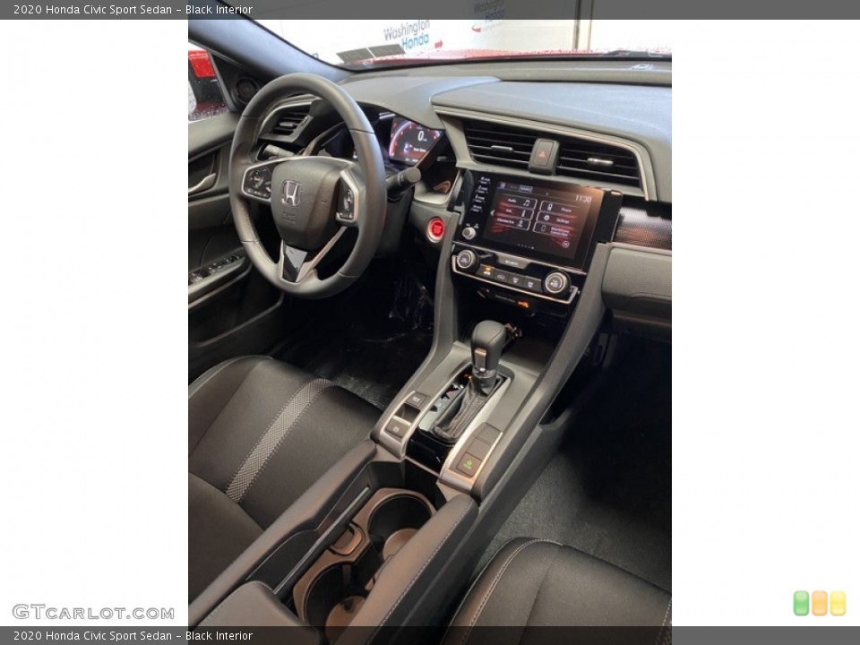 Black Interior Dashboard for the 2020 Honda Civic Sport Sedan #136987267