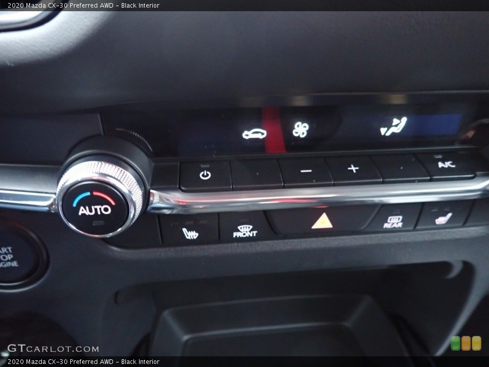 Black Interior Controls for the 2020 Mazda CX-30 Preferred AWD #136989835