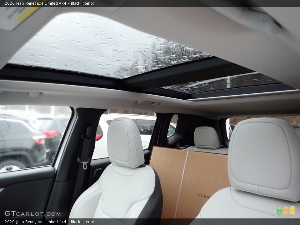 Black Interior Sunroof for the 2020 Jeep Renegade Limited 4x4 #136991899