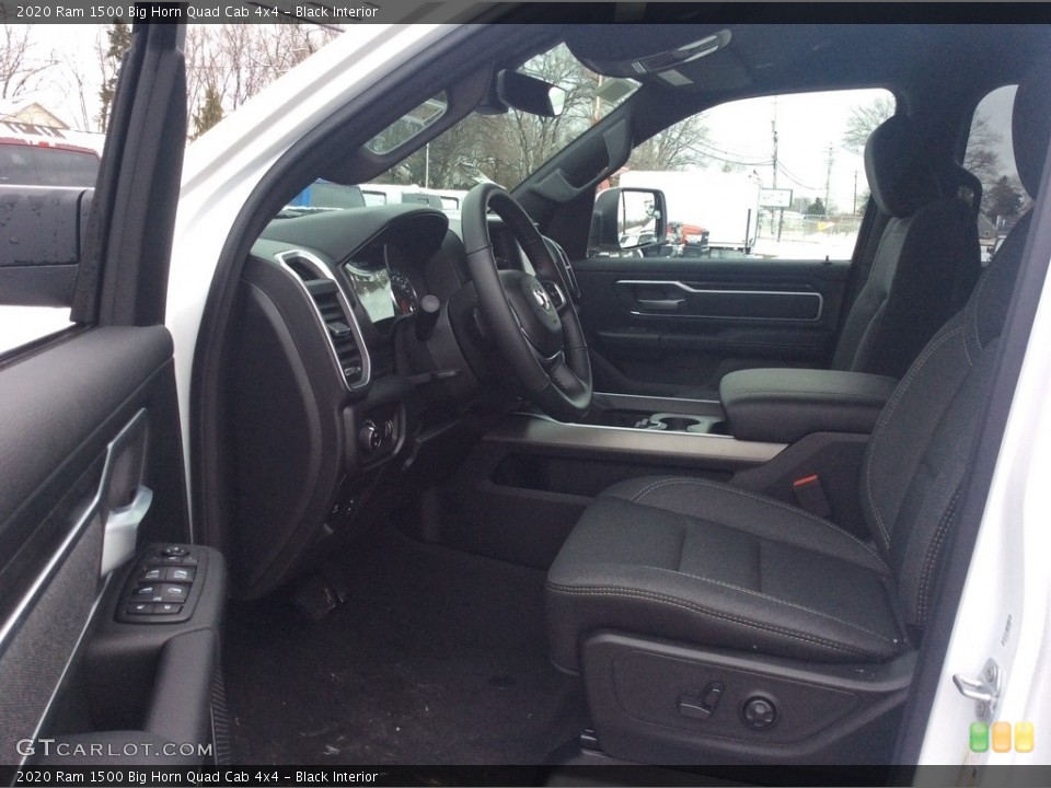 Black Interior Front Seat for the 2020 Ram 1500 Big Horn Quad Cab 4x4 #136992919