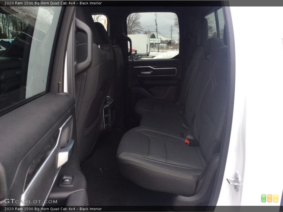 Black Interior Rear Seat for the 2020 Ram 1500 Big Horn Quad Cab 4x4 #136992994