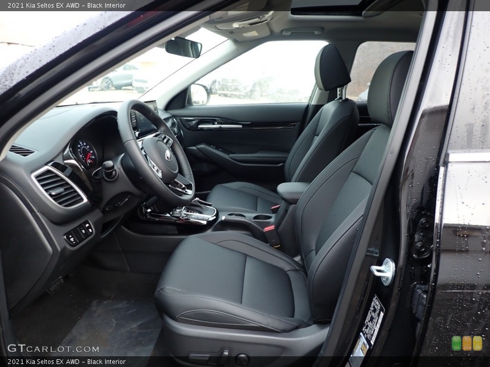 Black Interior Front Seat for the 2021 Kia Seltos EX AWD #136994911