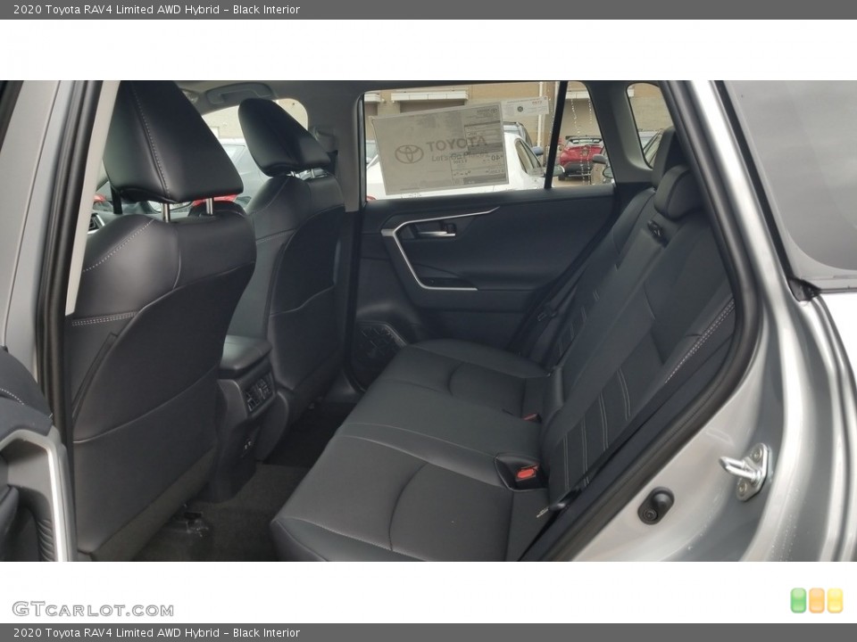 Black Interior Rear Seat for the 2020 Toyota RAV4 Limited AWD Hybrid #136996993