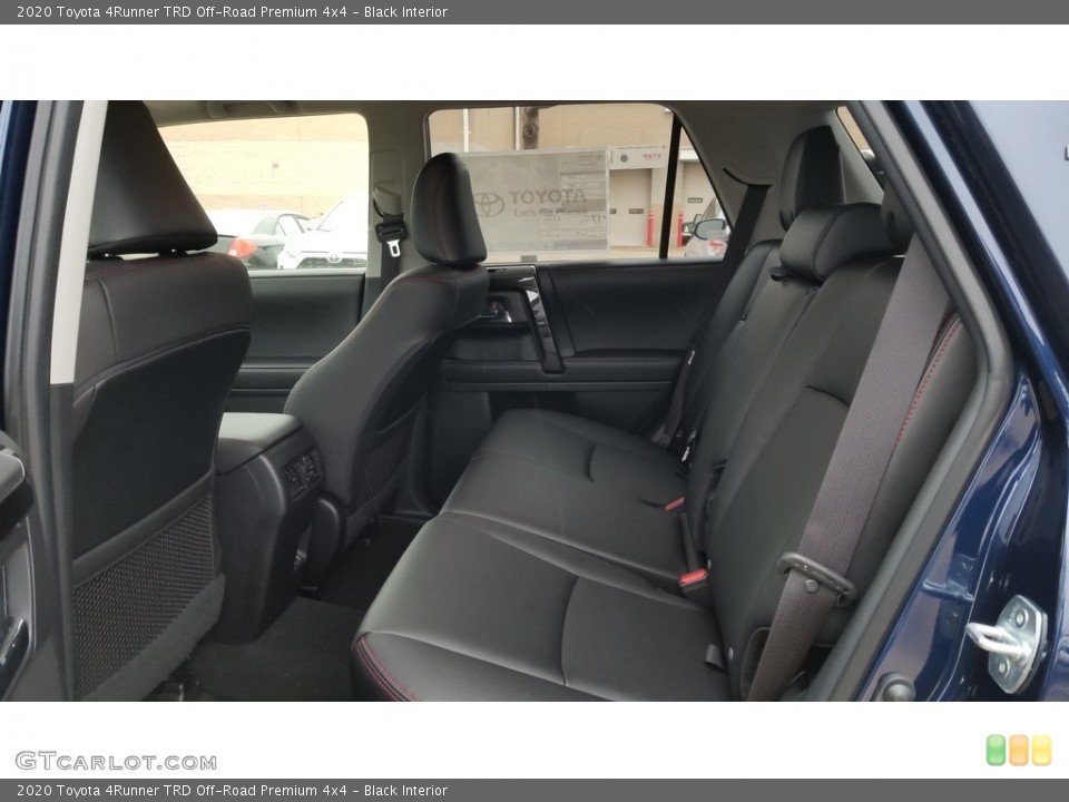 Black Interior Rear Seat for the 2020 Toyota 4Runner TRD Off-Road Premium 4x4 #136997656