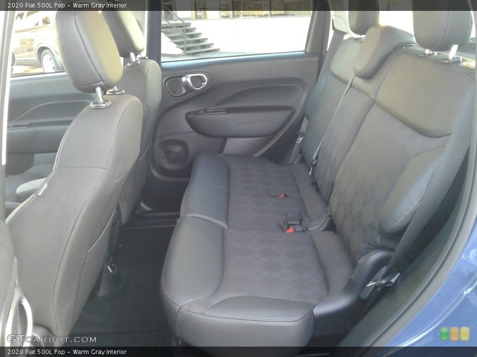 Warm Gray Interior Rear Seat for the 2020 Fiat 500L Pop #136999918
