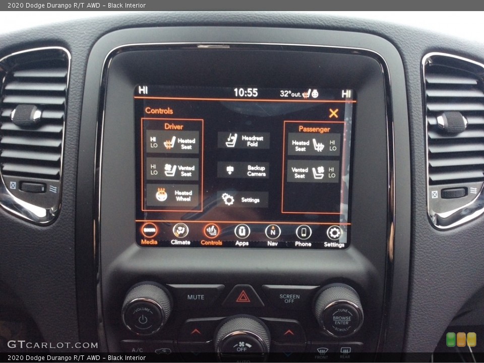 Black Interior Controls for the 2020 Dodge Durango R/T AWD #137003593