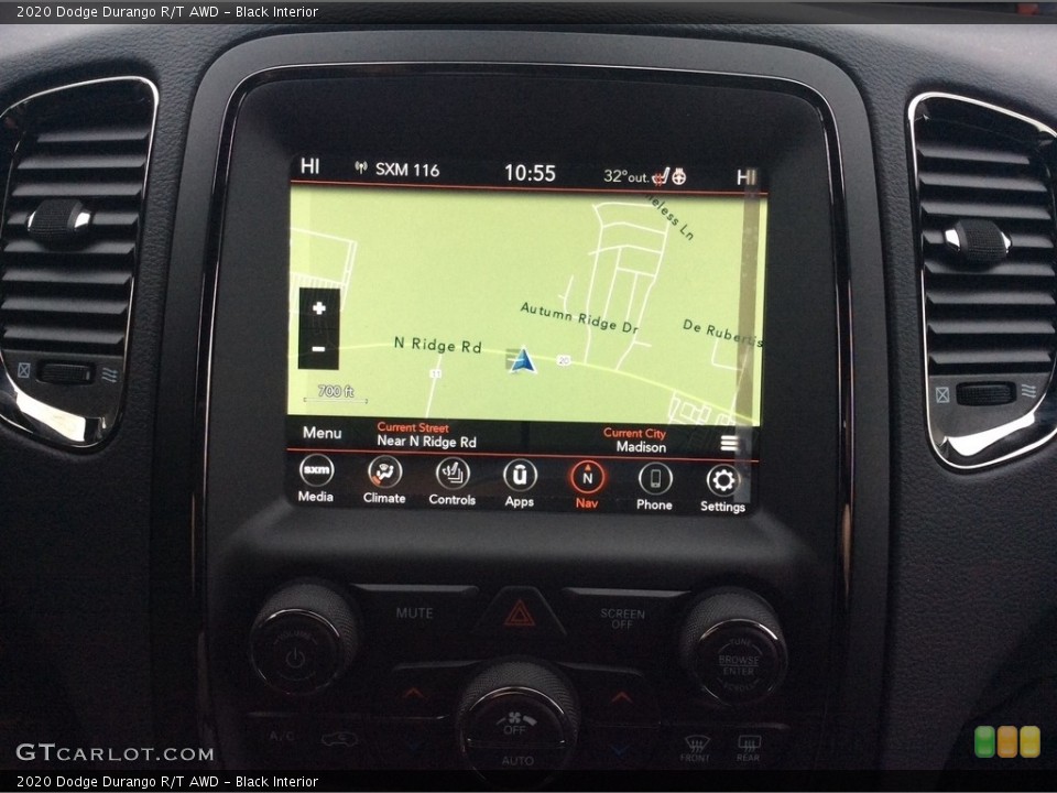 Black Interior Navigation for the 2020 Dodge Durango R/T AWD #137003623