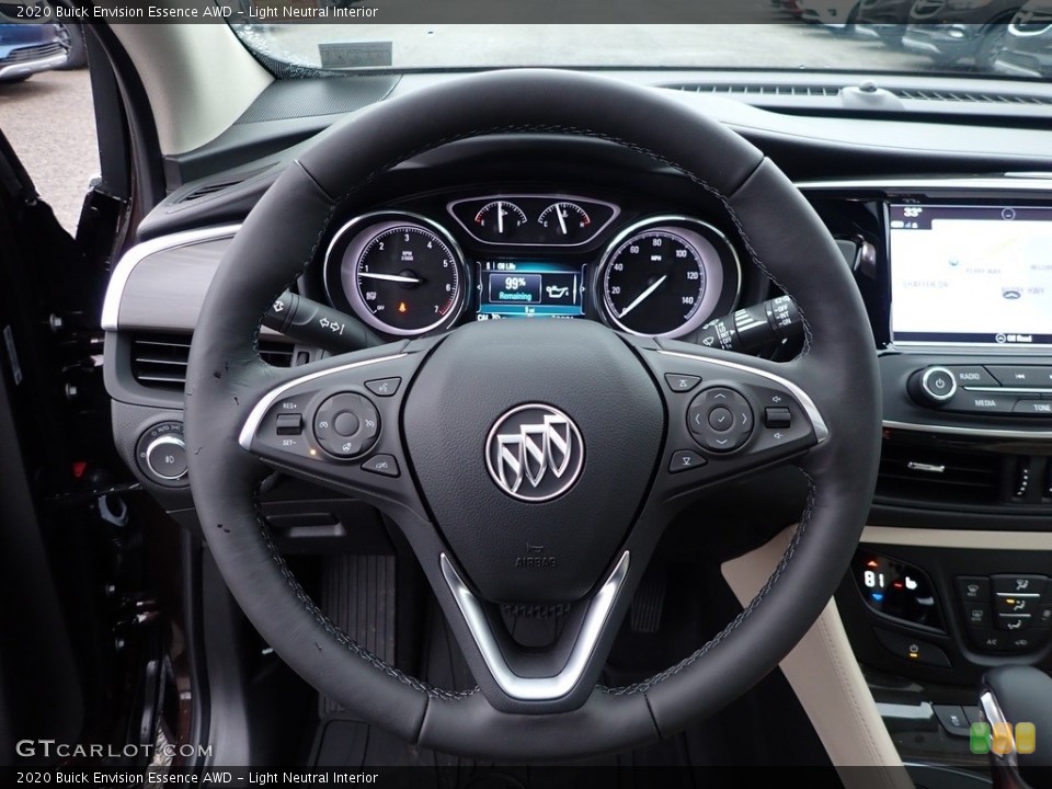 Light Neutral Interior Steering Wheel for the 2020 Buick Envision Essence AWD #137011189